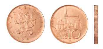 Česká mince 10 Kč – ročník ražby 1997
