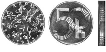 Neplatné mince - 50 haléřů